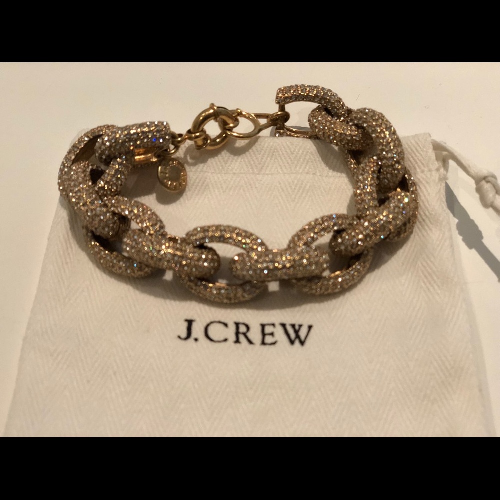 J. Crew Classic Pave Link Bracelet